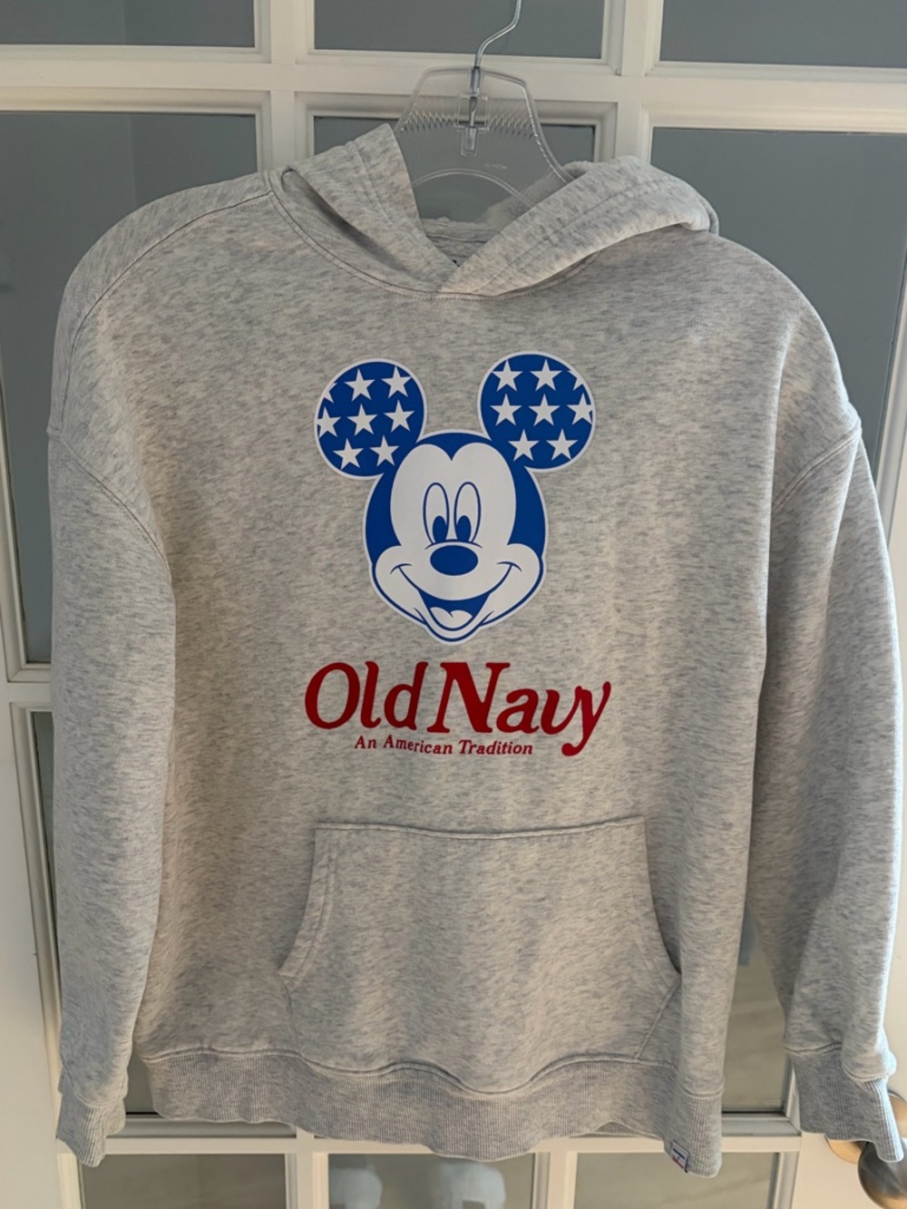 Old Navy Hoodie with Blue Starry Mickey Graphic